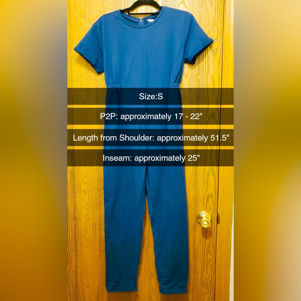 The Nines by HATCH BLue FRENCH TERRY Maternity Jumpsuit Romper | NWT | Size: S - Picture 10 of 15